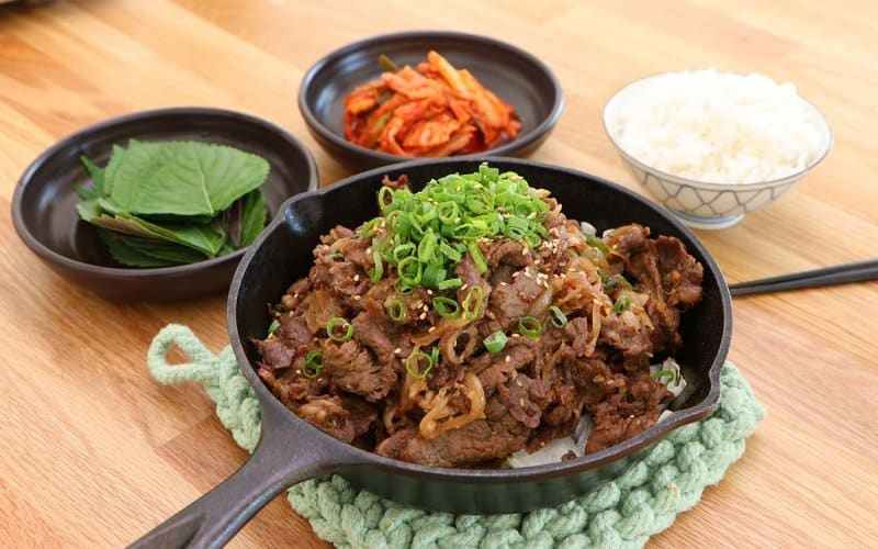 makanan khas korea selatan bulgogi