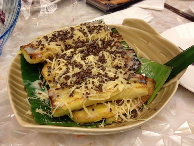 pisang gapit kuah durian